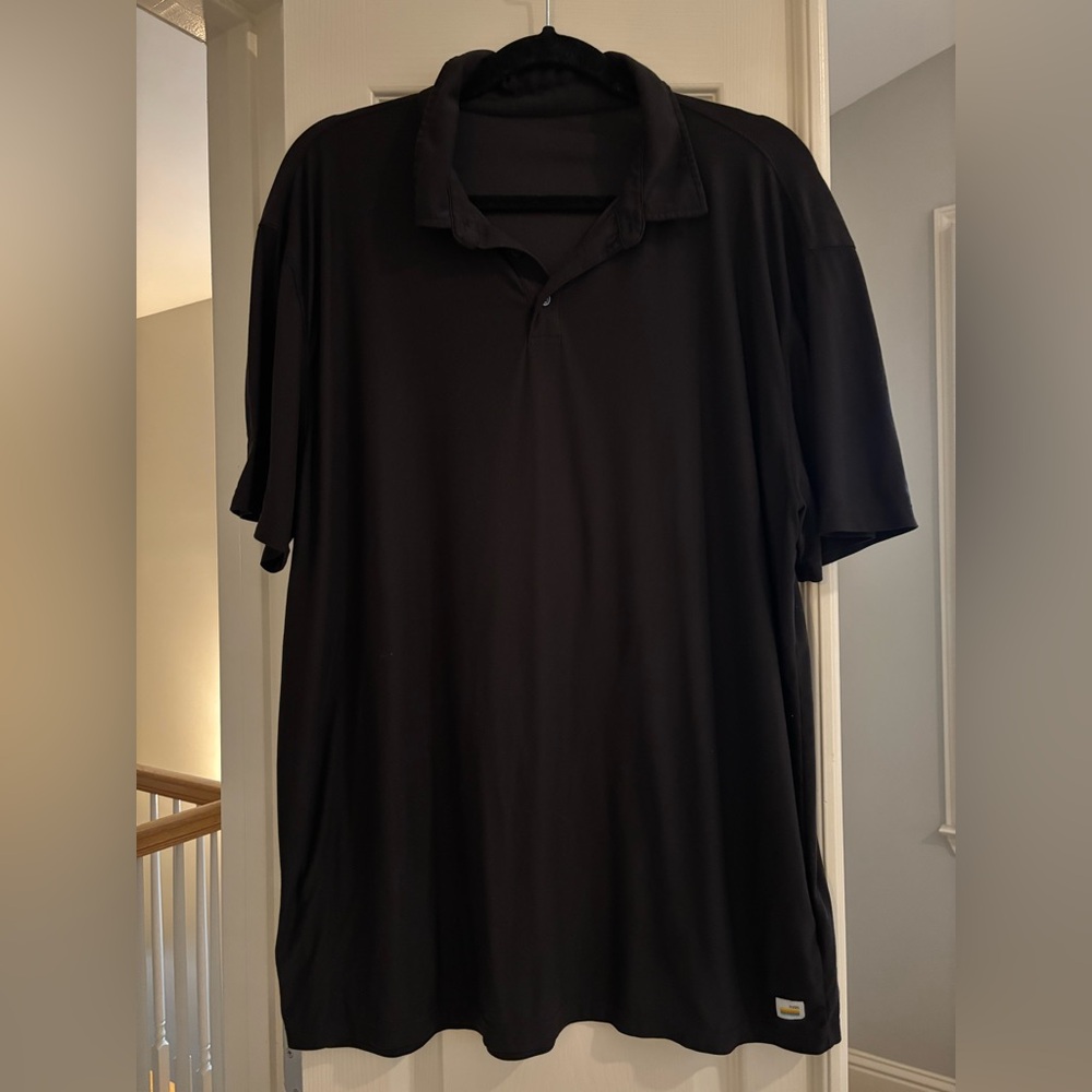 Vuori Men XL Black Polo Shirt
